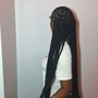 Boho medium Knotless braids(waist length)