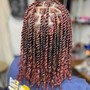 Two strand twists on natural hair