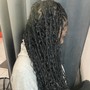 Medium Knotless Braids