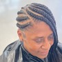 Cornrows(med)+ Partial Quickweave