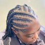 Large Knotless Braids (10 and under)