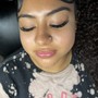 Soft glam make up application