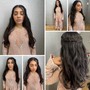 Boho braids with sew in weave