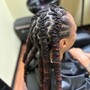 Natural hair Cornrows