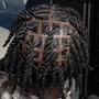 Loc retwist and style (small/smedium)