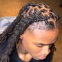 Loc retwist and style (small/smedium)