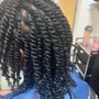 NATURAL HAIR DOUBLE TWIST