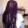 Goddess knotless Braids