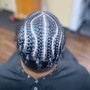 Cornrows 2-6 (top of head only)