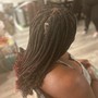 Small boho Box Braids