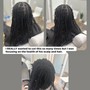 Medium box braid Takedown removal