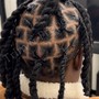 Adult Loc Retwist & Style (Full Head/Low Temp Fade)