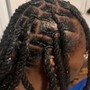 Kid's locs retwist