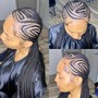 Freestyle small Stitch braids