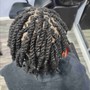 Natural  2 strand Twists