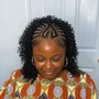 Braid down and scalp oil