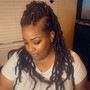 Partial Crochet Braids on fade cuts