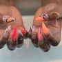 4 Finger Nail Art