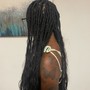 Loc Half up/half down quick weave