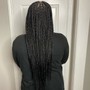 Natural Hair Cornrows (1- 2 Cornrows)