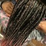 Natural Hair Cornrows (1- 2 Cornrows)