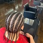 Kids cornrows 6-8 braids