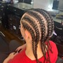 Kids cornrows 6-8 braids