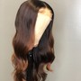 U-part/V-part wig Custom Wig construction