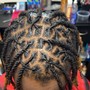 Just front half braids