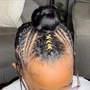 Small knotless Braids hair included mid back