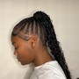 Kid boho bob knotless