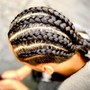 Cornrow braids