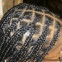 Kid's Natural Knotless Braids (no weave)