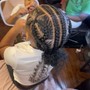 Kid's Natural Knotless Braids (no weave)