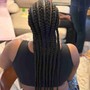 Lemonade braids with knotless in the back