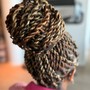 BOHO Braids Medium size knotless box braids with in between water wave