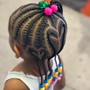 Small straight back Stitch Braids