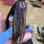 Smedium knotless Braids