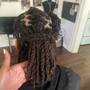 Traditional retwist Loc Maintenance medium to long