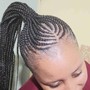 Cornrows on natural hair