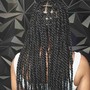 Med: Boho knotless Braids (human hair)