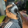 Feed in Braid Ponytail