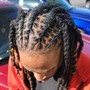 Short Loc Retwist With Style