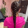 French Braided ponytail