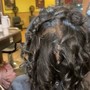 Natural middle/side part Sew in