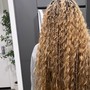 Smedium boho knotless braids