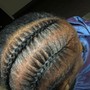 Half up half down Quick Weave