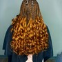 French Curl braids( box or knotless)