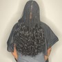 French Curl braids( box or knotless)