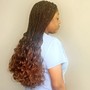 French Curl braids( box or knotless)